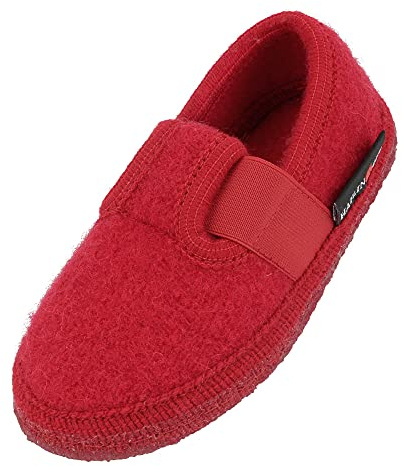 Haflinger Slipper Joschi Mädchen Flache Hausschuhe