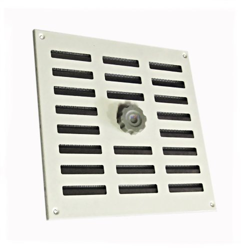 Lüftungsgitter LG 2525 SW Schiebegitter Alu Weiß PVD 250 x 250 Zuluft Abluftgitter