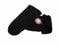 Reissner Lammfelle warme Merino Lammfell Fäustlinge Faust Handschuhe für Damen und Herren HDS-FAUST1-M-SCH schwarz M (Handumfang 19cm)
