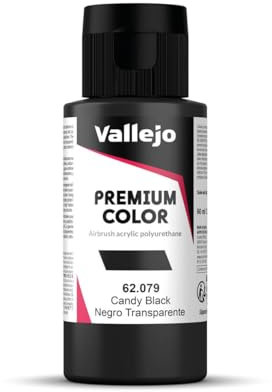 Vallejo Premium Color Farbe, 60 ml, Candy Black