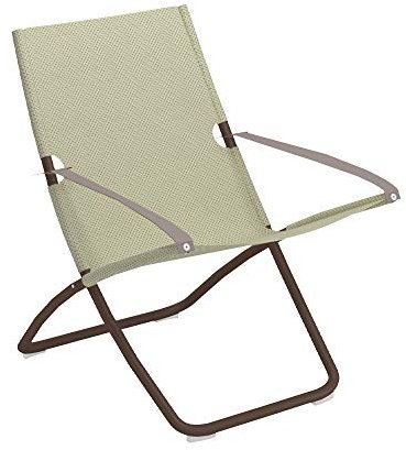 Snooze Liegestuhl Code 201 Stahl/Emu-tex Indishbraun Fabre Cod. 41