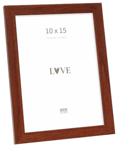 Deknudt Frames S44CH3-10.0X15.0 Bilderrahmen, Holz/MDF, Schlichter Stil, schmal, 18 x 13,7 x 1,33 cm, Hellbraun