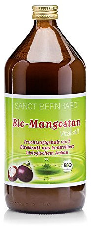 Zumo de Mangostán, biológico 100%, sin conservantes - 1 Litro