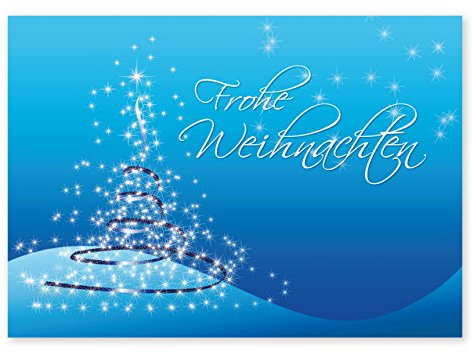 Weihnachtspostkarten A6 (50 Stück) - Weihnachts-PostkarteSternchenbaum