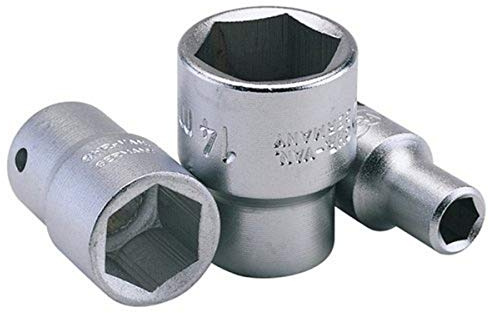 Draper 11103 Elora Hexagon Socket, 1/4 Square Drive, 14mm