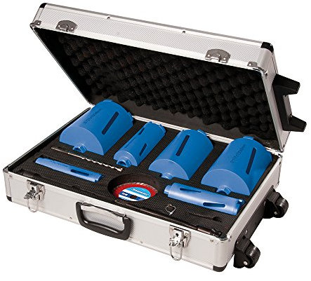 Silverline 427650 Kit di Punta Fresa a Tazza Diamantata, 6 pezzi, 38-127 mm