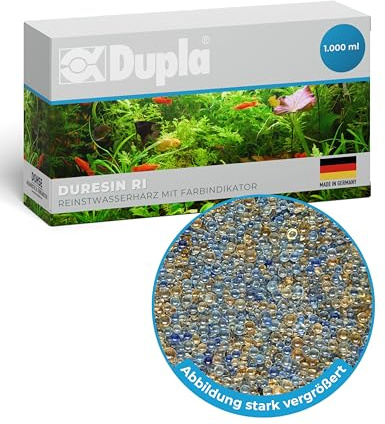 Dupla Duresin RI I Reinstwasserharz für Umkehrosmoseanlagen I Mischbettharz zur Vollentsalzung I Entfernt Silikate, Nitrate & Salze I Mit Farbindikator & extrem niedriger Leitfähigkeit