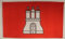 Flagge Fahne Hamburg 90x60 cm wetterfest und lichtecht für innen und aussen