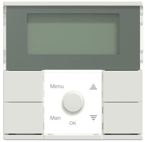 Schneider Electric Merten MEG5754-0319 Zeitschaltuhr-Modul Standard,digitale Unterputz Wochenzeitschaltuhr für den Innenbereich mit Schalter, System M, polarweiß glänzend