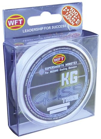 WFT Gliss KG Monotex Line 150m, Farbe:Transparent, Durchmesser/Tragkraft:0.18mm /11kg Tragkraft