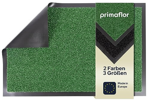 Primaflor Fußmatte - Verona, Grün, 90x150 cm, rutschfeste Schmutzfangmatte für Außen, rutschfeste Schmutzfangmatte, Hochwertiger Fußabtreter, Sauberlaufmatte, Türvorleger für Flur und Eingang