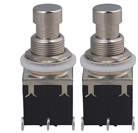 lovermusic 2 x Kunststoff Effekte Pedal Stomp Box Foot Switch mit Schloss für Gitarre