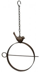ecosoul Ring für Vogelfutter Apfel Maisknödel Futterstation Vogel 21 cm Durchmesser