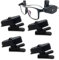 NUZAMAS Set mit 4 Scheinwerfern Cap Light Clip on Cap Hut Brille Licht 360 Grad Rotation Leichtgewicht für Camping Wandern Angeln Joggen Lesen Auto Arbeiten