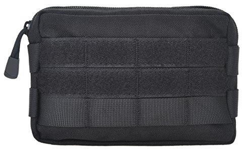 TOPTIE Bolsa Táctica Molle, Administración Horizontal Herramientas EDC | Poliéster 600D, Costuras Reforzadas, Diseño Compacto, Camping Senderismo Supervivencia