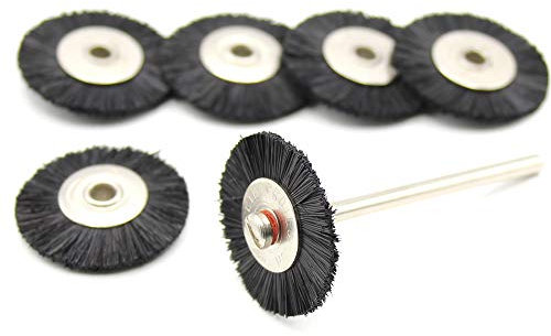 6x Nylon Reinigungsbürsten 25mm Polierbürsten für Dremel Minischleifer 6 Stück