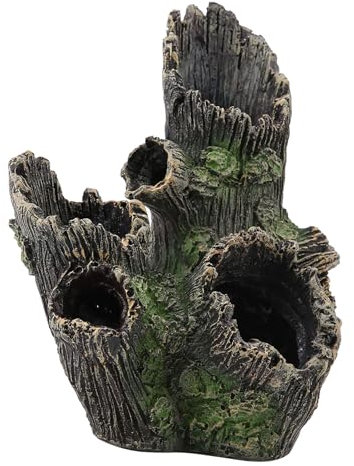 Hyuduo Aquarium Driftwood Artificial Wood Ornaments Entertainment Venues Tree for Fish Tank,Aquarium Décor Coral Thematic Ornaments Plastic Plants (ST-004A)