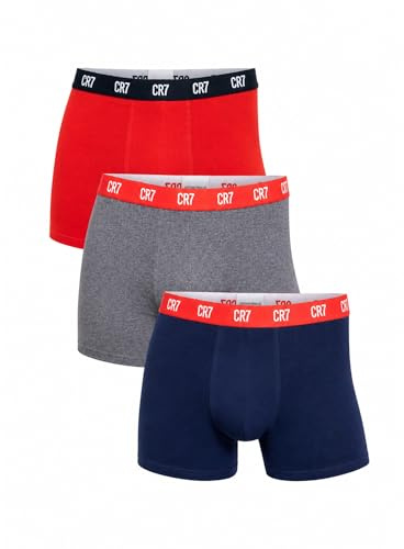 CR7 Men's 3 Pack Cotton Blend Trunks