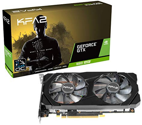 galax KFA2 nVidia GeForce GTX 1660 Super OC 6 Go 192 Bits GDDR6 PCIe Carte Graphique 60SRL7DSY91K Noir