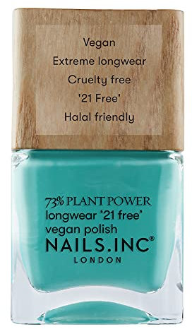 Nails.INC 73% Plant Power Nail Polish, Long Lasting Nail Color Lasts Up to 10 Days, Quick Drying, Cruelty Free, Vegan, 21 Free Formula, Just Avoca-Do It, (14ml)
