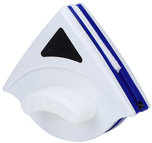Weikeya Limpiacristales, escobilla de Goma Herramienta de Limpieza Esponja incorporada Plástico Flexible de Doble Cara, imanes para Ventanas de un Solo acristalamiento con un Grosor de 3-8 mm