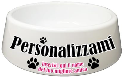 Bol en plastique pour chien personnalisé avec nom et inscription mignonne
