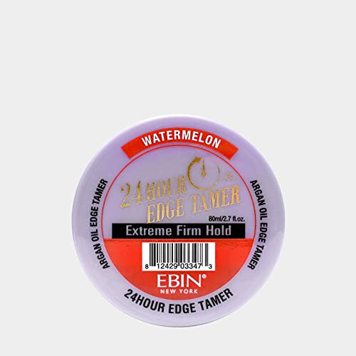 EBIN NEW YORK 24 Stunden Edge Tamer Refresh – Extrem fester Halt, 2,7 Unzen, Wassermelone – Kein Abblättern, keine weißen Rückstände, Glanz und Geschmeidigkeit mit Arganöl und Rizinusöl