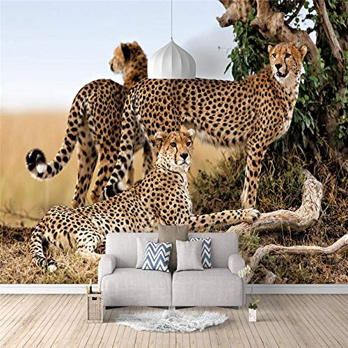 Fototapete selbstklebend Leopard 200x140 Deko Poster Bild Design Modern für Wohnzimmer Schlafzimmer