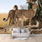 Fototapete selbstklebend Leopard 200x140 Deko Poster Bild Design Modern für Wohnzimmer Schlafzimmer