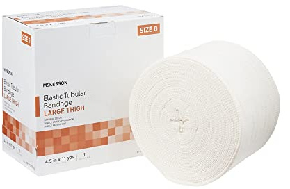 McKesson Spandagrip Tubular Bandage, Elastic Support with Compression - for Large Thighs, Size G, 4 1/2 in x 11 yd, 1 Count, 1 Pack