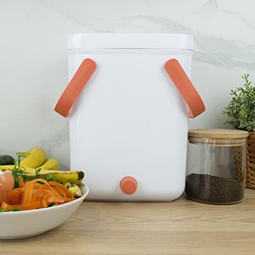 CÉCOA • Composteur de Cuisine Bokashi 10L • Seau à Compost Zéro Odeur • Compost Facile en Intérieur & Extérieur • Engrais Naturel Maison • Robinet & Activateur Inclus • Idéal Jardin, Balcon, Potager