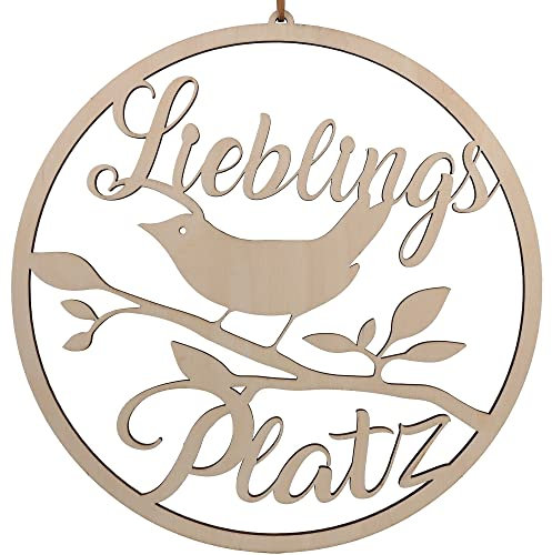 Spruchreif · Deko Loop · Holz-Dekohänger · Lieblingsplatz · Wanddeko · Türkranz · Hoop · Geschenk