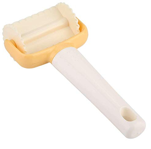 Pastry Cutter Wheel Crimped Roller for Cookies and Dough | Food-grade plastic, circle and wave edge options, for ravioli pastry crackers, easy rolling cut, uniform shape