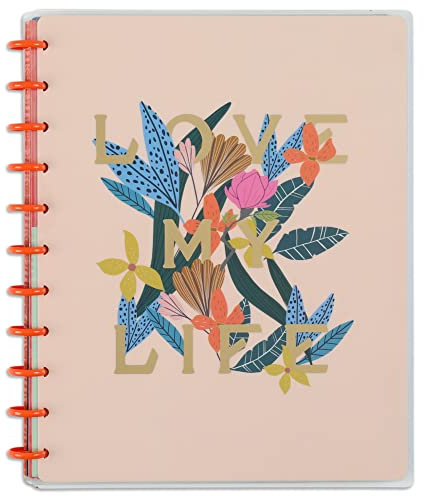 Happy Planner Notizbuch mit Trennwänden für Arbeit,