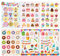 Sticker Geburtstag, 2 STK SILARLAIT 125 Aufkleber für Gästebuch, Karten, Fotoalbum, Geburtstagskarten, Geschenke | Party-Deko für Erwachsene & Kinder | Set: 250 Motive auf 12 Bögen DIN-A4