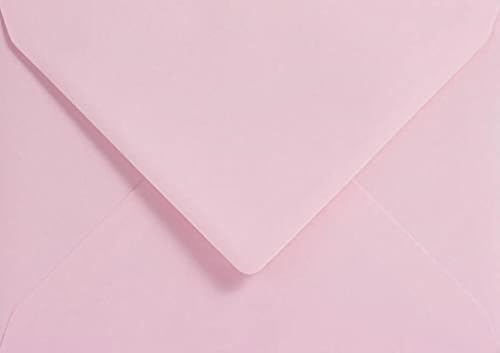 5 x 7 (133x184mm) Coloured Envelopes for Greeting Cards Wedding Invitations & Crafts Pack of 50 (Light Pink)