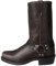 ticticlily Stivali da Cowboy da Uomo Stivali a metà Polpaccio Vintage Slip-on Ricamo Modello Diviso Testa Quadrata Stivali in Pelle Patchwork Antiscivolo B Caffè 42 EU