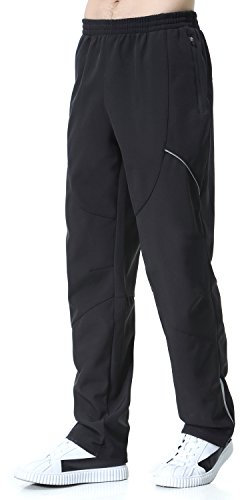 beroy Fahrradhose, winddicht, Thermo-Fleece, Workout, Winterhose für Herren
