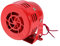 TKSE Rotes Luftsirenenhorn, 12V elektrisches Auto LKW Motorrad Luftangriff Sirene Alarm laut 50er Jahre rot