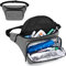 CURMIO Bolsa de Insulina, Estuche para Insulina, Bolsa Insulina Isotermica, Bolsa Isotérmica para el Kit del Diabético, Bolsa con Bandolera para Diabéticos, Riñonera-Gris (Sola Bolsa)
