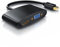 CSL - 2 in 1 Mini DisplayPort auf VGA HDMI Adapter - Kabel Konverter für Monitor, Projektor, PC, Fernseher, Schwarz