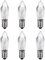 ShuoHui 6X Riffelkerze für Schwippbögen mit Lampen, 8V/12V/14V/23V/34V / 3W, mit E10 Schraubgewinde (24 Volt)