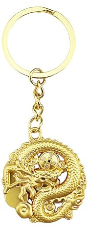 Vllold Année du Dragon 2024 Porte-clés | Porte-clés Dragon Cadeau du Nouvel an Chinois 2024 | Pendentifs de l’année du Dragon, Porte-clés de Figurine de Statue de Dragon, Cadeau du Nouvel an Chinois