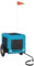vidaXL Rimorchio da Bici per Animali Blu e Nero Oxford e Ferro, rimorchio per Bici, rimorchio per Animali Domestici, rimorchio per Biciclette