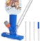 Aspirateur de Piscine, kit de Nettoyage 150 cm pour Jacuzzi avec Brosse et Sac à Feuilles en Maille, aspirateur pour Nettoyer Le Fond Mini Nettoyeur pour Jardin extérieur Spa Fontaine Hors