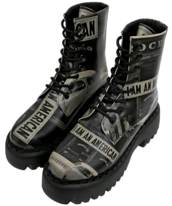 DOGO Navy - I am an American - Vegane Damen Boots und Nachhaltige und Bunte Stiefeletten - Trendige Bequeme Stiefel für Damen