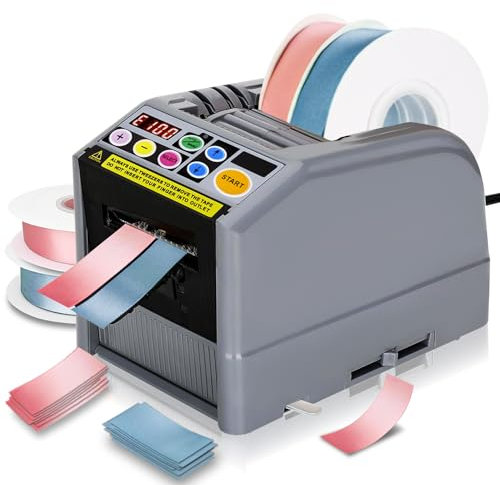 Distributore automatico di nastro, macchina da taglio manuale e automatica, macchina da taglio elettrica per nastro da imballaggio, larghezza 6-60 mm, lunghezza massima 999 mm, per ufficio, magazzino,