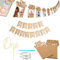 1 Happy Birthday-Banner, 1 Fotorahmen-Banner, 1 One Plug-In, Baby-Erster-Geburtstags-Dekoration, hängender Papier-Fotorahmen, DIY-Fotoalbum-Wand, Geburtstagsparty-Dekoration