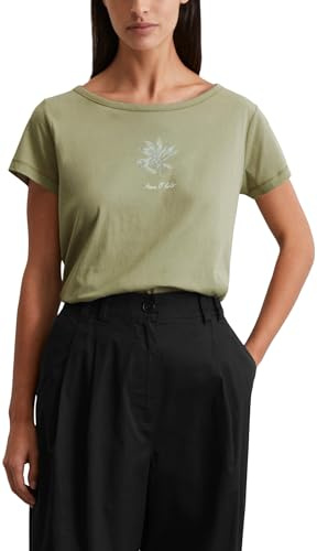 Marc O'Polo Damen T-Shirt mit U-Boot Ausschnitt Regular Fit