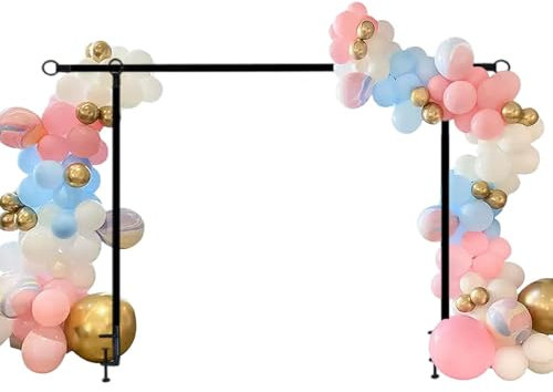 Table Arch Stand - Table Display Arch, Table Decorating Rod | Rod Rail Pole Clamp, Adjustable Metal Arch Frame, Reusable Table Arch Support, Balloon Flower Arch Frame for Weddings, Birthday